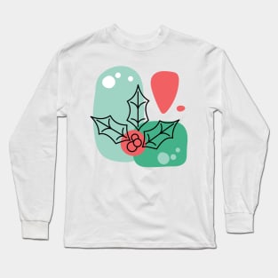 Abstract Holly Long Sleeve T-Shirt